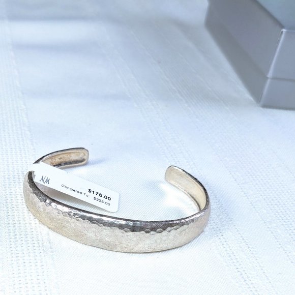 Gurhan Hammered Silver CUFF Bracelet .925 silver - STERLING - Brand New in Box - Picture 5 of 6